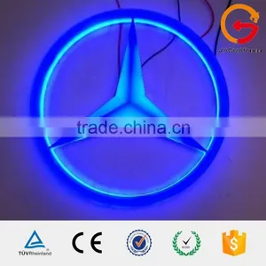 2016 Wholesale Customized Led Logo Light for Mercedes Benz Car Chrome Emblem Logo thumbnail-3
