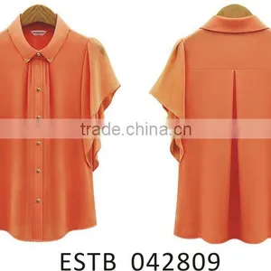 Ladies New Design Chiffon Giant Shirts thumbnail-1