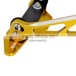BJ-LPL-030-GO High Quality Gold CNC Billet Aluminum Motorcycle Licence Plate Frame Bracket thumbnail-6