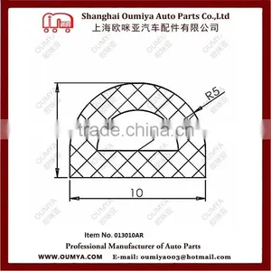China Manufacture Rubber Edging for Sheet Metal Seal Strip Rubber Seal Strip Truck Door Seal 013010AR thumbnail-2