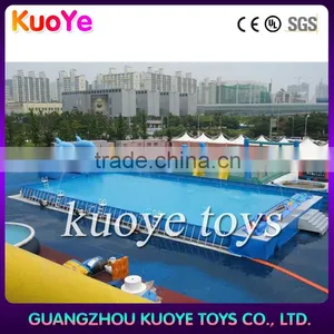 Amusement Water Park Metal Steel Frame Inflatable Swimming Pool thumbnail-1