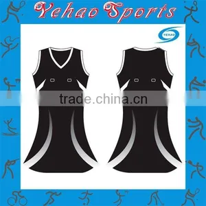 Beautiful Netball Dress With Sublimation From Guangzhou Yehao Sports thumbnail-1