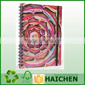 Paper Board Printing Cover Spiral Notebook thumbnail-1