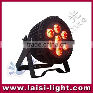 7pcs Ip65 7*15W Slim Par Light RGBWAUV 6in1 Led Slim Par Can Light thumbnail-1