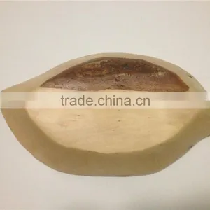 Mango Shape Wood Plate, Wood Chip & Dip Dish, Wooden Divided Serving Dish Plates Dishes thumbnail-2