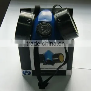 Double Cartridges Face Mask Cheap Face Mask 100% TPR Frame Military Actived Carbon Filter Chemical Half Face Mask Manufacturer thumbnail-2