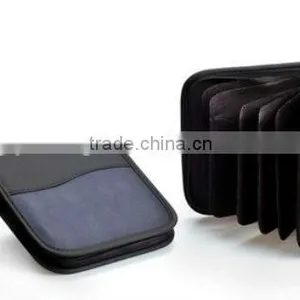 Zipper Leather CD DVD Holder Sleeve thumbnail-1