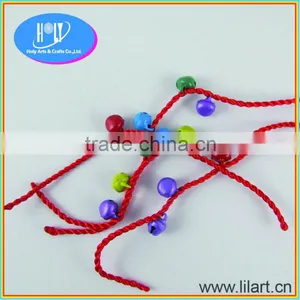 Jingle Bell Bracelet With Red Color Cording for Promotion Gift thumbnail-1