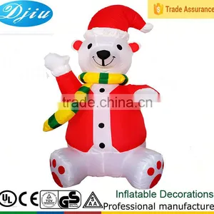 DJ-XT-58 New Inflatable Airblown Lighted Christmas Polar Bear Yard Decoration thumbnail-1