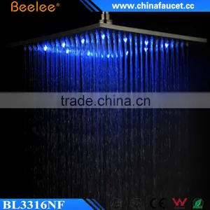 Beelee Luxury Coloful Black Wall Waterfall Led Top Shower thumbnail-4