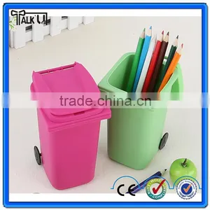 New Stationey Fashion Mini School Trash Pen Holder/plastic Office Customized Trash Pen Holder/fancy Design Garbage Pen Holder thumbnail-1
