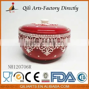 Hot Sale Professional Manufacturer Delicate Ceramic Soup Bowl With Lid thumbnail-1