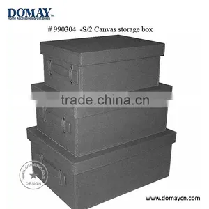 S/3 Canvas Clothes Storage Box, Underwear Storage Box thumbnail-1