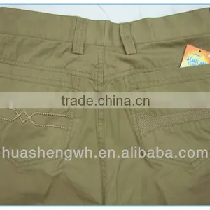 Khaki Man's Fashion Cotton Casual Trousers Pants 2013 Manufacturer thumbnail-4