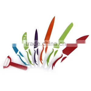 Stainless Steel Knife Set With Paper Box Coloured Kitchen Tools Chopping Vegetable thumbnail-1