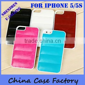 2014 New Deisgn Plastic With Soft PU Leather Case For IPhone 5/5S thumbnail-6