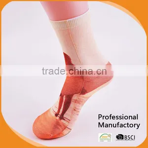 Hot Sale Shion Lady's Sublimation Crew Socks Fashion Colorful Cotton Women Socks thumbnail-2