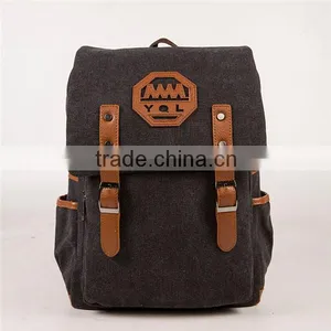 Men Hasp Big Capacity Teenage School Bags Boy Canvas Travel Backpack Bag Supplier's Choice thumbnail-4