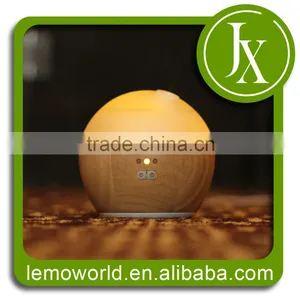 Health Care Product With LED Color Light Ultrasonic Aroma Diffuser With Nebulizing Diffuser WOOD + GLASS thumbnail-2