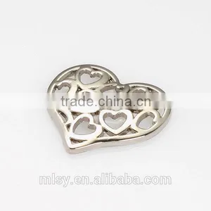 Heart Shaped High Quality Sewing Labels for Dresses Brightness E2-80014 thumbnail-1