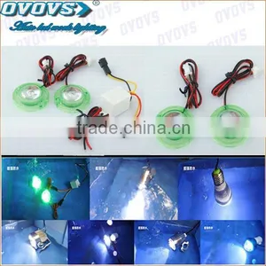 12v Flash Led Motorcycle Light With Green Ring for Red,green,blue,pink Color thumbnail-1