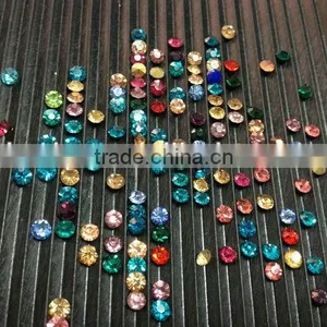 Colorful Point Back Glass Stones thumbnail-1