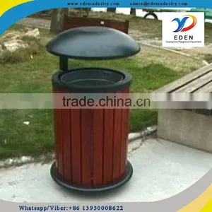 Wood Antique Plastic Mini Trash Can thumbnail-4