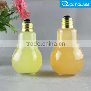 High Quality Wholesale Bulb Shaped Clear Glass Bottles With Screw Cap thumbnail-1