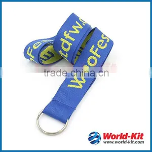 Badge Card Holder Custom Woven Logo Polyester Lanyard thumbnail-1