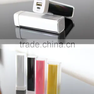 Lipstick Shape 2600mah Mobile Power Bank, Mini Portable Charger thumbnail-3