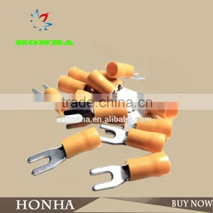 3.7mm Insulated Sleeve Spade Terminal,Insulated Locking Spade Terminal,Insulated Flange Spade Terminals thumbnail-1