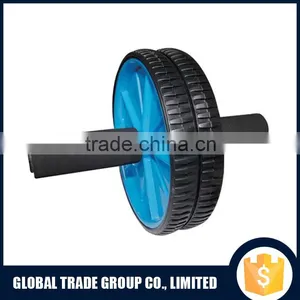 Abdominal Exercise Ab Wheel Roller With Foam Handles Great Grip Double Wheels H0099 thumbnail-1