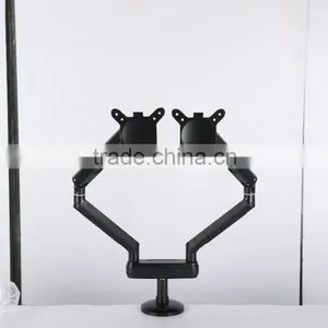 Dual Monitor Desktop Mount w/ Full Quick Release Arms Dual Monitor Arm Stand thumbnail-4