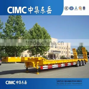 CIMC 3 Axle 60tons Lowboy Low Bed Semi Trailer Supplier's Choice thumbnail-1
