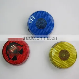 Plastic Mini Bike Bag Red Round Clip Blink Blinking Light for Promotion thumbnail-1