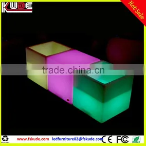 Rechargeable Ice Bucket LED Bar Furniture /LED Cube Cooler/ Ice Buckets Indoor or Outdoor L40*W40*H40CM thumbnail-4