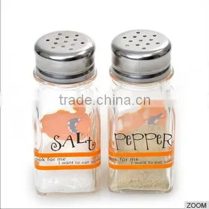 Customized Logo Square Glass Spice Jar thumbnail-1