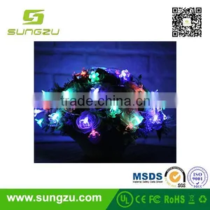 Solar Plastic Flower Led Lights for Christmas Holiday Party Wedding Decoration thumbnail-4