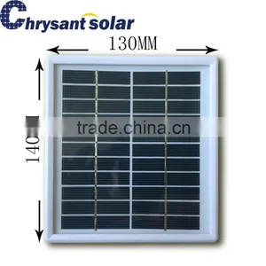 2W 11V Polycrystalline Solar Panel With Plastic Frame thumbnail-1
