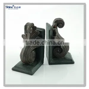 Polyresin Mini Custom Nautical Flower Bookends Adjustable Cute Stone Design Bookends thumbnail-2