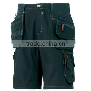 Forest Green Color Work Wear Shorts thumbnail-1