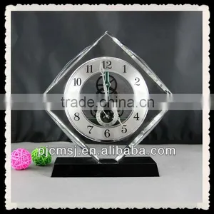 Decration Gift Crystal Glass Table Timepiece thumbnail-1