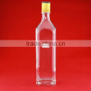 2016 New Design Juice Glass Bottle Square Glass Bottle White Liquid Bottle thumbnail-6