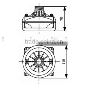 DU-200K 200W Aluminium Loudspeaker Compression Horn Driver Unit thumbnail-3