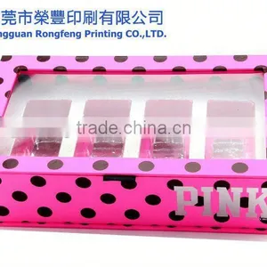 The Pink Color Polka Dot Cosmetic Box thumbnail-1