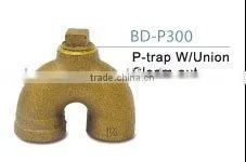 Cast DWV CxSJ P-Trap With C/O,Cast Copper Fittings thumbnail-1