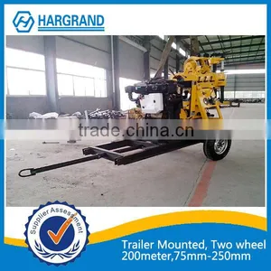 Hot Sale Trailer Mounted Water Well Drilling Rig thumbnail-5
