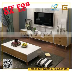 2016 Simple Timber Design Home Furniture European Style Coffee Table With High Gloss thumbnail-1