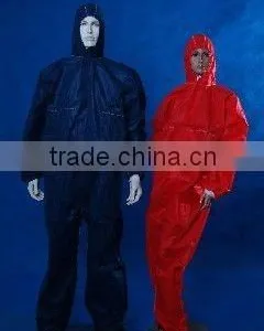 Dark Blue Non-woven Disposable Coverall With Hood thumbnail-1
