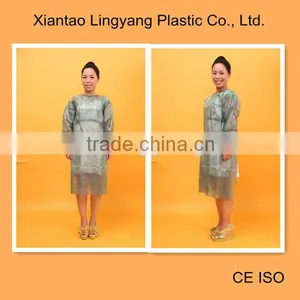 Disposable PE Laminated Polypropylene Surgical Isolation Gown thumbnail-1